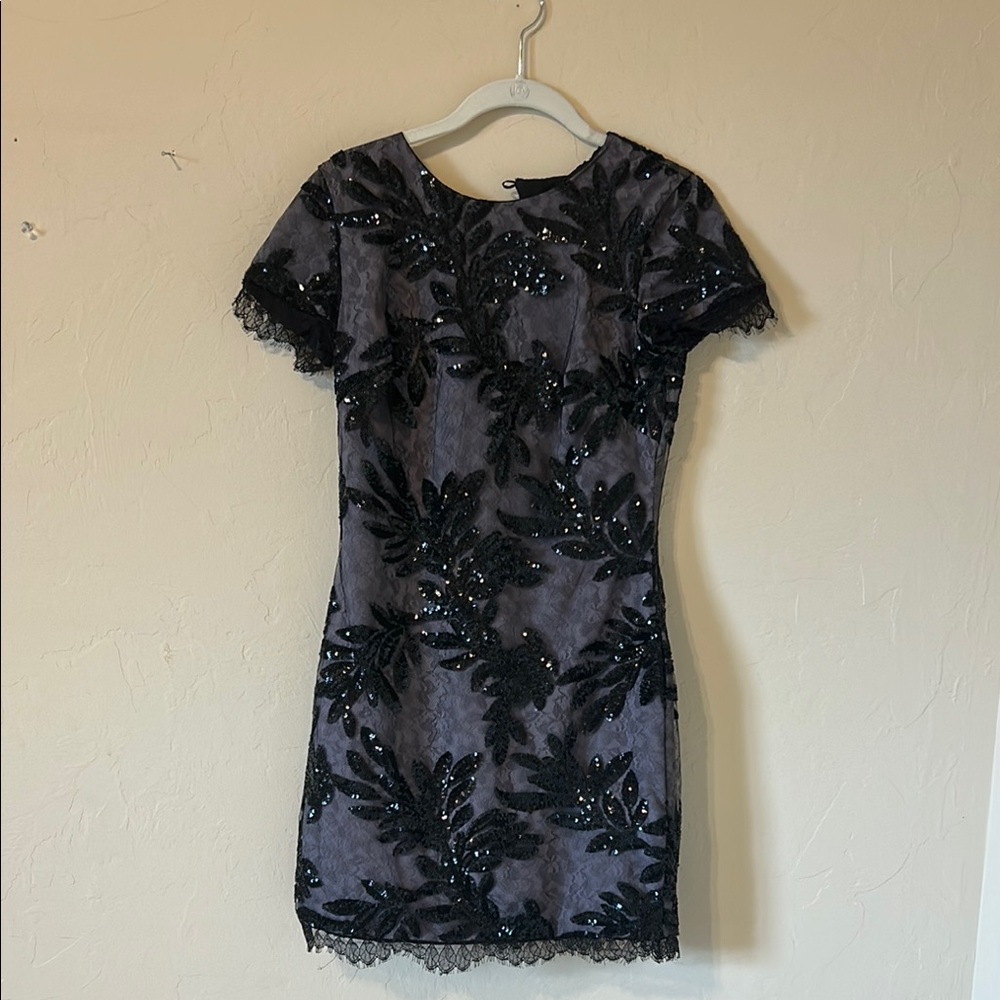 Dress the Population Black Sheath Mini Dress